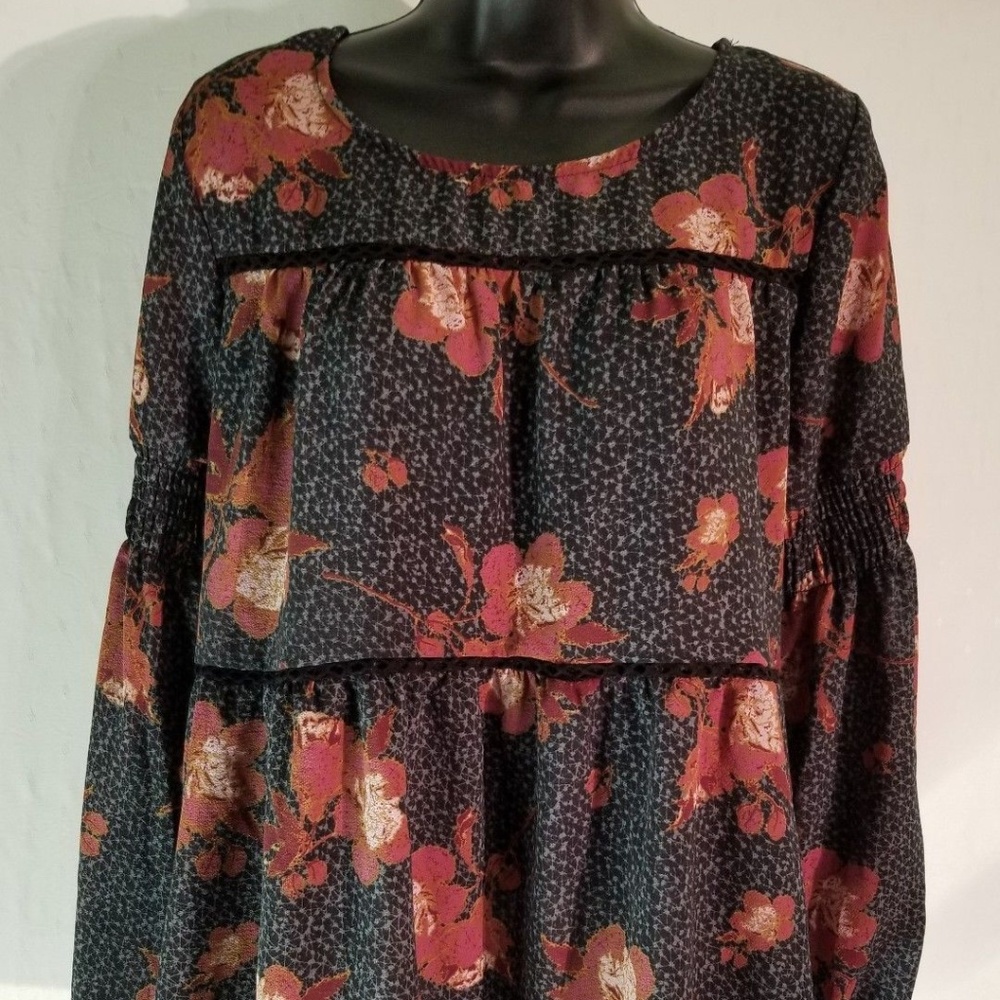 Womens Knox Rose Tunic Top Hippie Boho Sz Med M62